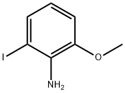 2-碘-6-甲氧基苯胺 结构式