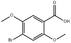 4-溴-2,5-二甲氧基苯甲酸 结构式