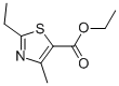 2-ETHYL-4-METHYLTHIAZOLE-5-CARBOXYLIC ACID ETHYL ESTER 结构式