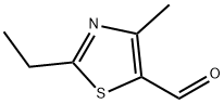 2-乙基-4-甲基噻唑-5-甲醛 结构式