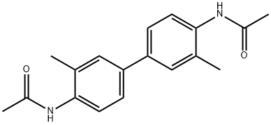 3,3'-dimethyl-N,N'-diacetylbenzidine 结构式