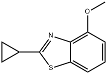 Benzothiazole, 2-cyclopropyl-4-methoxy- (9CI) 结构式