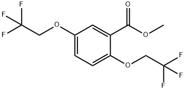 2,5-双三氟乙氧基苯甲酸甲酯 结构式