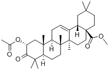 2-(ACETYLOXY)-3-OXO-(2ALPHA)-OLEAN-12-EN-28-OIC ACID METHYL ESTER 结构式