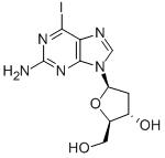 2-AMINO-6-IODO-2'-DEOXYGUANOSINE 结构式