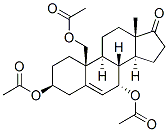 Androst-5-en-17-one, 3,7,19-tris(acetyloxy)-, (3beta,7alpha)- (9CI) 结构式