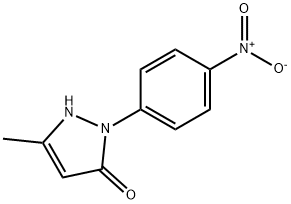 5-甲基-2-(4-硝基苯基)-1,2-二氢-3H-吡唑-3-酮 结构式