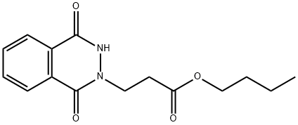 2(1H)-PHTALAZINEPROPANOIC ACID, 3, 4 DIHYDRO-1,4-DIOXO-BUTYL ESTER 结构式