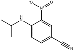 4-(异丙氨基)-3-硝基苯甲腈 结构式