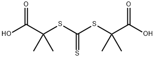 2,2' - [硫代羰酰 (硫)]双[2 -甲基丙酸] 结构式
