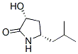 2-Pyrrolidinone, 3-hydroxy-5-(2-methylpropyl)-, (3R,5S)- (9CI) 结构式