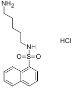 N-（5-氨基戊基）-1-萘磺酰亚胺盐酸盐 结构式