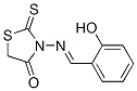 3-[[(2-Hydroxyphenyl)methylene]amino]-2-thioxo-thiazolidin-4-one 结构式