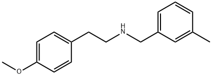 2-(4-甲氧基苯基)-N-(3-甲基苄基)乙-1-胺 结构式