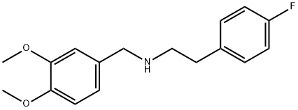 (3,4-DIMETHOXY-BENZYL)-[2-(4-FLUORO-PHENYL)-ETHYL]-AMINE 结构式