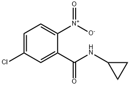 5-氯-N-环丙基-2-硝基-苯甲酰胺 结构式