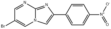 6-Bromo-2-(4-nitro-phenyl)-imidazo[1,2-a]pyrmidine 结构式