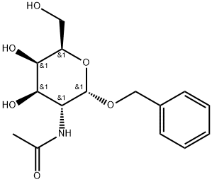 苄基-2-乙酰胺基-2-脱氧-Α-D-吡喃半乳糖苷 结构式