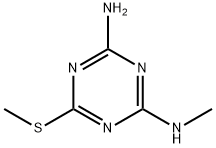 2-Methylthio-4-amino-6-methylamino-1,3,5-triazine 结构式