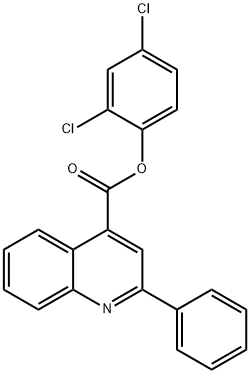 2,4-dichlorophenyl 2-phenyl-4-quinolinecarboxylate 结构式