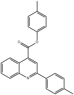 4-methylphenyl 2-(4-methylphenyl)-4-quinolinecarboxylate 结构式