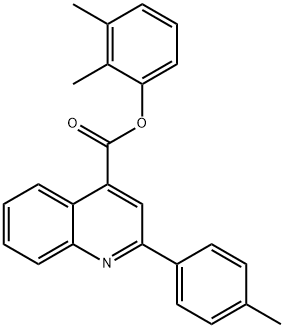 2,3-dimethylphenyl 2-(4-methylphenyl)-4-quinolinecarboxylate 结构式