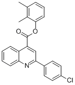 2,3-dimethylphenyl 2-(4-chlorophenyl)-4-quinolinecarboxylate 结构式