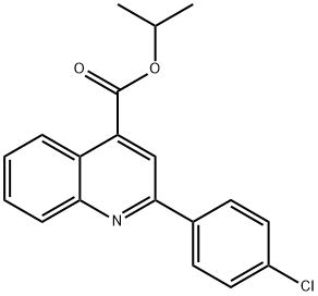 isopropyl 2-(4-chlorophenyl)-4-quinolinecarboxylate 结构式
