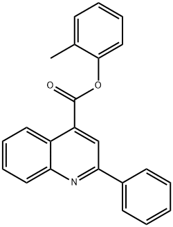 2-methylphenyl 2-phenyl-4-quinolinecarboxylate 结构式