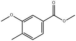 3-甲氧基-4-甲基苯甲酸甲酯 结构式
