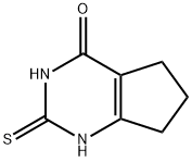 2-巯基-6,7-二氢-3H-环戊并嘧啶-4(5H)-酮 结构式