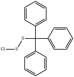 氯化三苯基甲基二硫化物 结构式