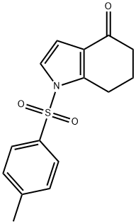 1-(甲苯-4-磺酰)-1,5,6,7-四氢-吲哚-4-酮 结构式