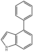 4-苯基-1H-吲哚 结构式