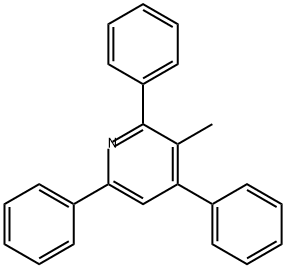 3-Methyl-2,4,6-triphenylpyridine 结构式