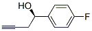 Benzenemethanol, 4-fluoro-alpha-2-propynyl-, (alphaR)- (9CI) 结构式