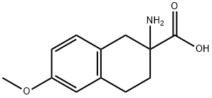 2 - 氨基-6 - 甲氧基-1,2,3,4 - 四氢萘-2 - 羧酸 结构式