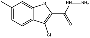 3-氯-6-甲基-2-苯并噻吩卡巴肼 结构式