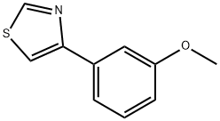 4-(间甲氧基)苯基噻唑 结构式