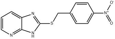 1H-IMIDAZO[4,5-B]PYRIDINE,2-[[(4-NITROPHENYL)METHYL]THIO]- 结构式