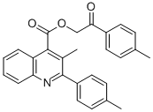 2-(4-methylphenyl)-2-oxoethyl 3-methyl-2-(4-methylphenyl)-4-quinolinecarboxylate 结构式