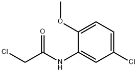 2-氯-N-(5-氯-2-甲氧基-苯基)乙酰胺 结构式