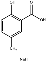 2-羟基-5-氨基苯甲酸钠 结构式