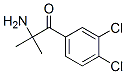 1-Propanone,  2-amino-1-(3,4-dichlorophenyl)-2-methyl- 结构式