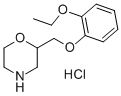 2-[(2-乙氧基苯氧基)甲基]吗啉盐酸盐 结构式