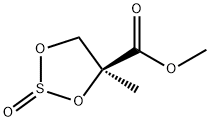 (4S)-4-Methyl-2-oxo-[1,3,2]dioxathiolane-4-carboxylic Acid Methyl Ester 结构式