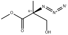 Propanoic acid, 2-azido-3-hydroxy-2-methyl-, methyl ester, (2S)- (9CI) 结构式