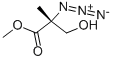 Propanoic acid, 2-azido-3-hydroxy-2-methyl-, methyl ester, (2R)- (9CI) 结构式