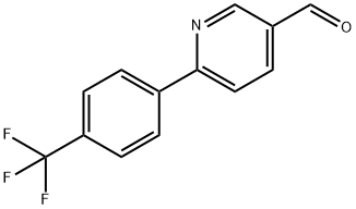 6-(4-三氟甲基苯基)-3-吡啶甲醛 结构式