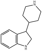 3-(哌啶-4-基)吲哚啉 结构式